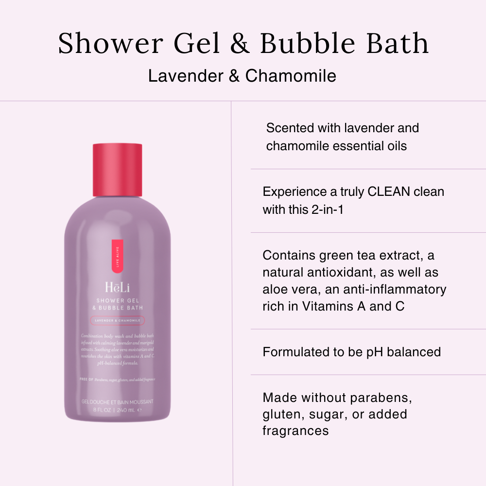 Shower Gel & Bubble Bath - Lavender and Chamomile