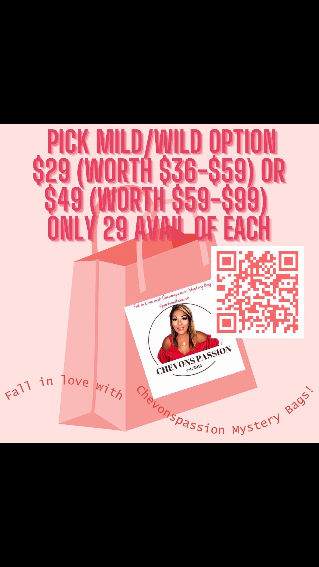 Fall in love with Chevons Passion Mystery bags