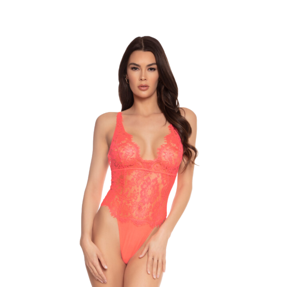 Eyelash Lace & Mesh Teddy