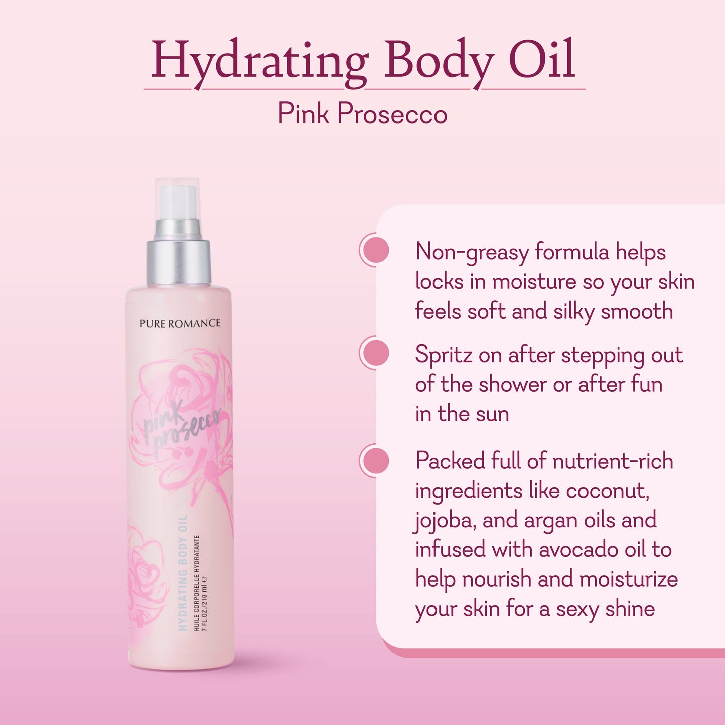 Hydrating Body Oil - Pink Prosecco